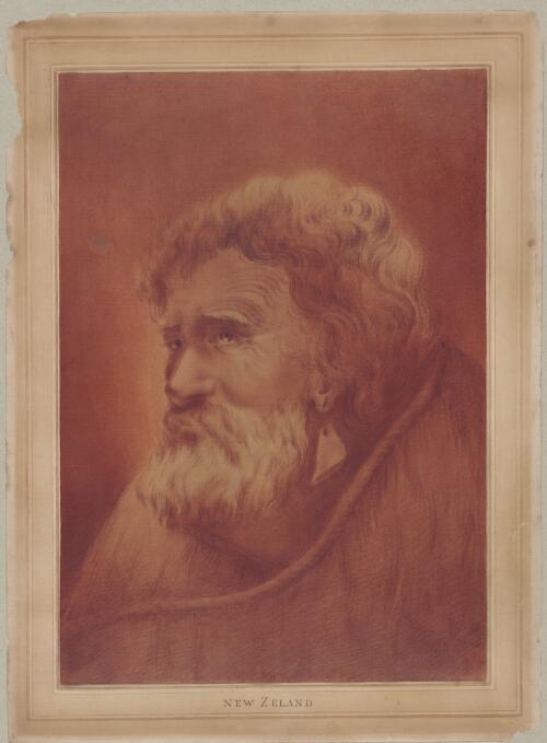 Old Maori man with a grey beard [picture] / William Hodges