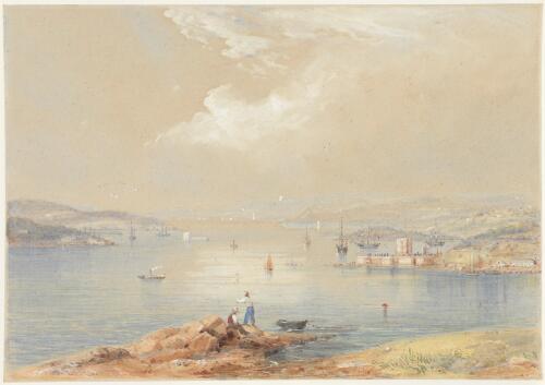 Sydney Harbour from Daw's [i.e. Dawe's] Point [picture] / [Conrad Martens]