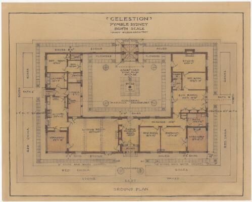 Celestion, Pymble, Sydney, eighth scale, ground plan [picture] / Hardy Wilson