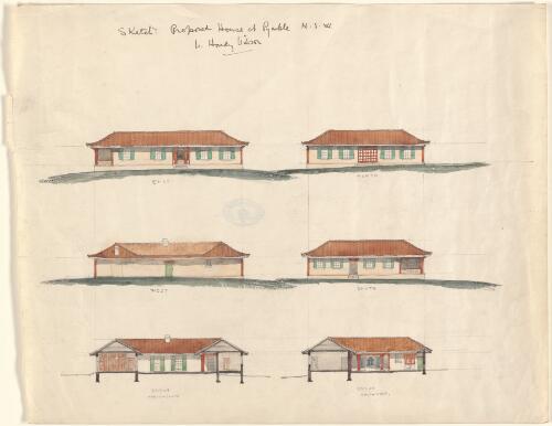 Sketch, proposed house at Pymble, N.S.W. [picture] / W. Hardy Wilson