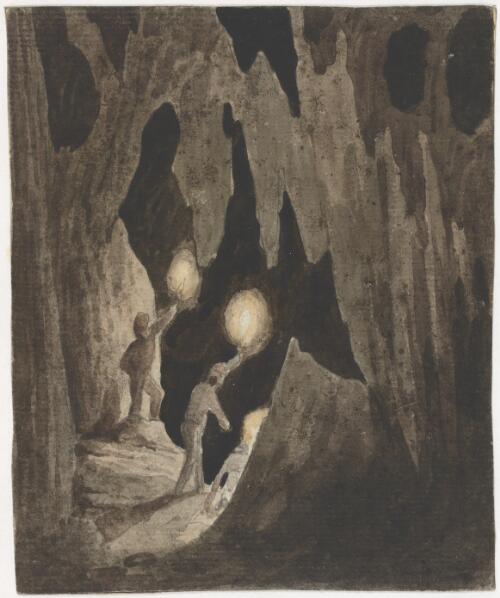 Mosman's Cave, Wellington Valley, N.S. Wales, no. 5 [picture] / [Augustus Earle]