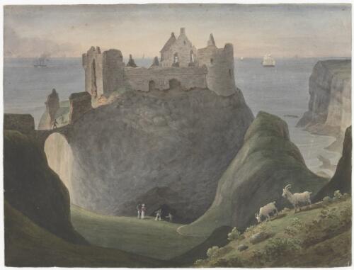 Dunluce Castle, county of Antrim, Ireland, near the Giant's Causeway [picture] / [Augustus Earle]
