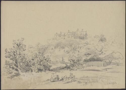 Greenoaks, T.S. Mort's house, Sydney, ca. 1853 [picture] / G.F. Angas