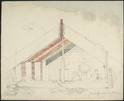 New Zealand hut [picture] / [George French Angas]