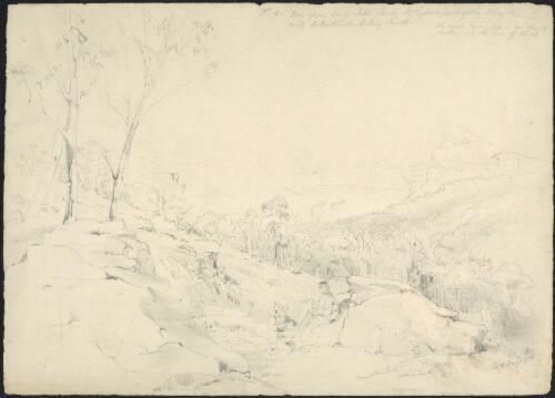 View from Kings Table Land, the highest part of the Blue Mountains, road to Bathurst looking south ... [picture] / G.F. Angus