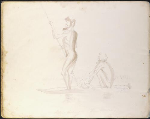 Natives fishing on the Murray [picture]
