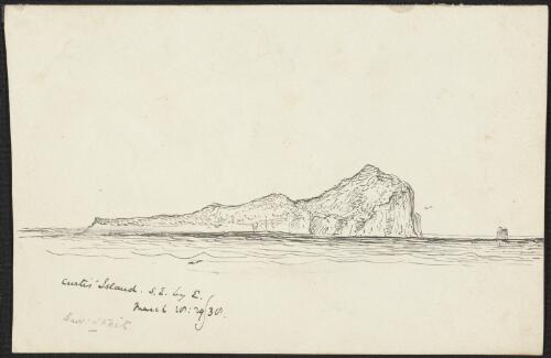 Curtis Island, southeast by east Bass Strait, 29 March 1838 [picture] / [Robert Russell]