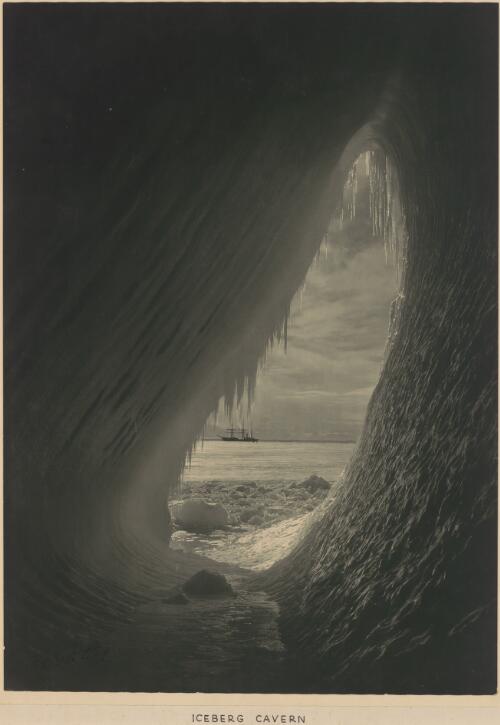 Iceberg cavern [picture] / H. G. Ponting