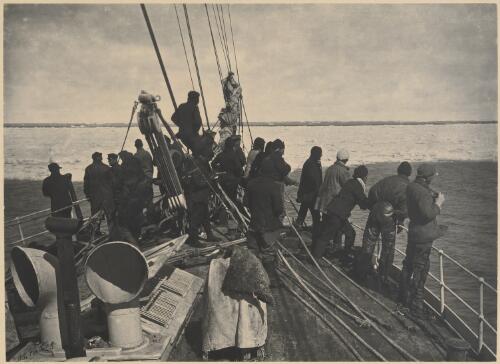 Aboard the Terra Nova [picture] / H. G. Ponting