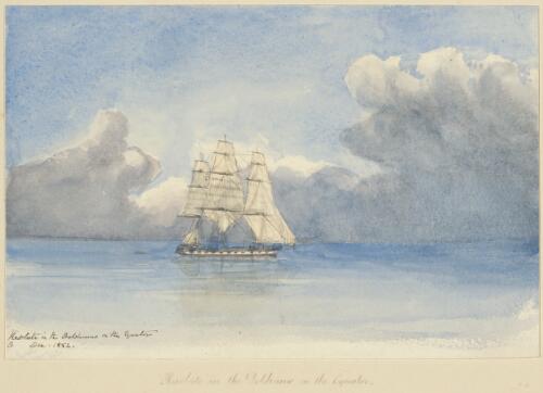 Resolute in the doldrums on the Equator, Dec., 1852 [picture] / [Henry John Douglas-Scott-Montagu]