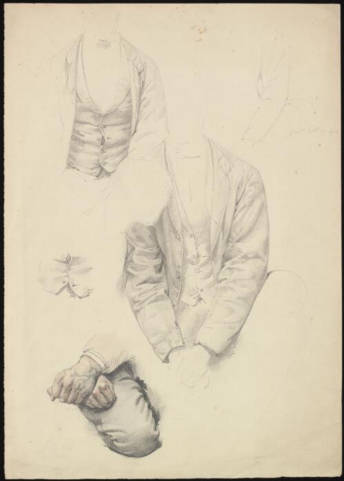 [Study of clothing for Bushrangers, Victoria, Australia, 1852] [picture] / [William Strutt]