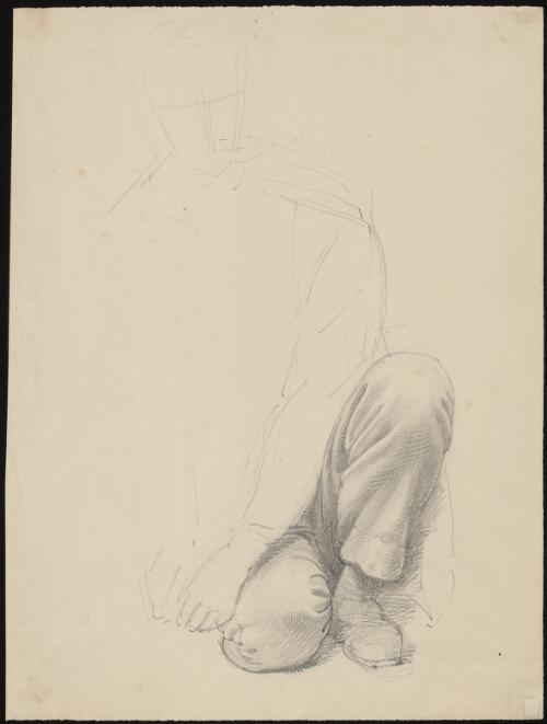 [Study for Bushrangers, Victoria, Australia, 1852] [picture] / [William Strutt]
