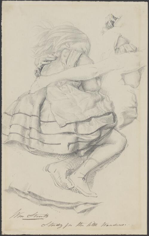 Study for The little wanderers [picture] / Wm. Strutt
