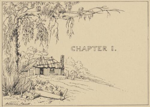 [Andrew Duncan's settler's hut, Glenferry, Victoria,] [picture] / William Strutt