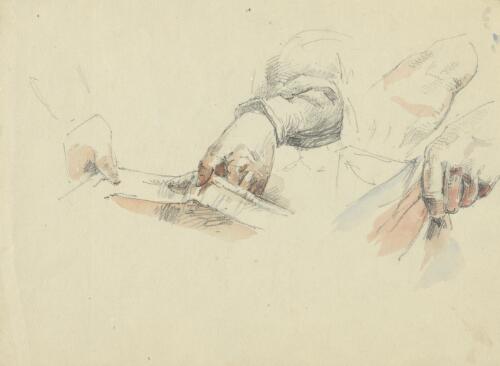 Sketches for The burial of Burke [picture] / [William Strutt]