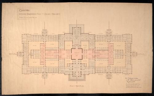Canberra [picture] : tentative diagrammatic plan of the Houses of Parliament / [A.J. Macdonald]