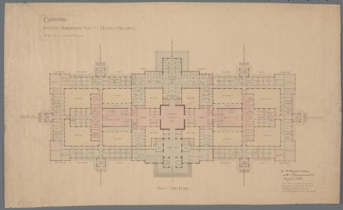Canberra [picture] : tentative diagrammatic plan of the Houses of Parliament / A.J. Macdonald