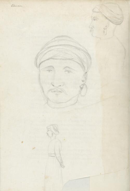 [Studies of a man from Poulo Condore?] [picture] / [William Ellis]