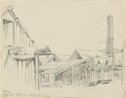 Sawmill, Hibbard, formerly Hamilton, N.S.W., 1936 [picture] / [Eirene Mort]