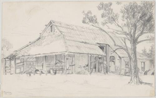 Bywong woolshed [picture] / [Eirene Mort]