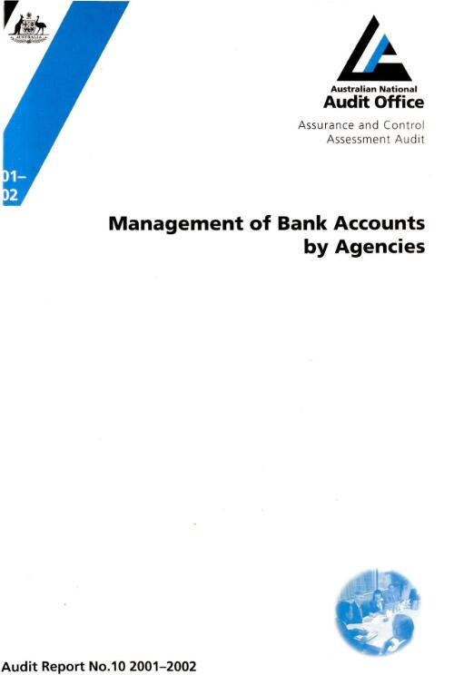 Management of bank accounts by agencies / the Auditor-General