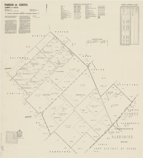 Parish of Curtis, County of Oxley [cartographic material] / printed & published by Dept. of Lands Sydney