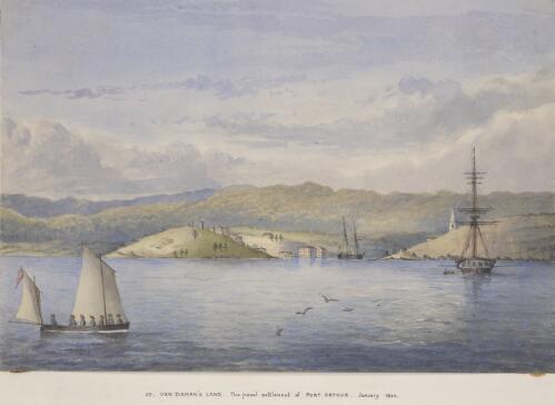 Van Dieman's [i.e. Diemen's] Land, the penal settlement of Port Arthur [picture] / [Edwin Augustus Porcher]