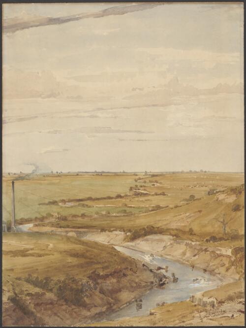 The deviation or cutting, Fyansford, Geelong, Victoria, ca. 1880 [picture] / Louis Buvelot