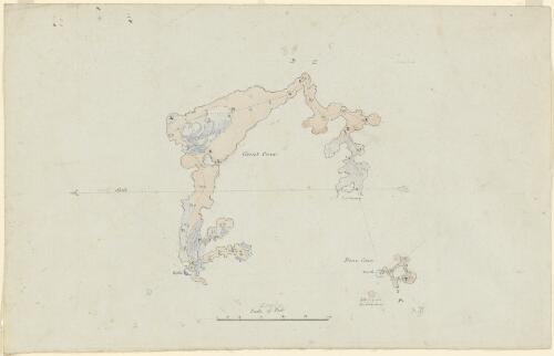 [Plan of Great Cave and Bone Cave] [picture] / [Thomas Mitchell]