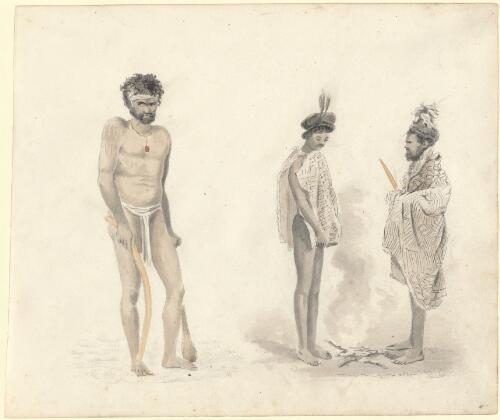 Cambo and two natives of the Bogan Tribe [picture] / William Romaine Govett]