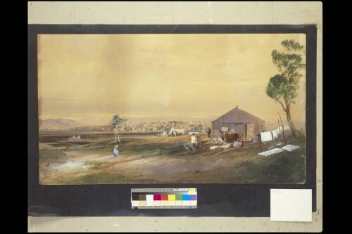 Melbourne from canvas town [picture] / Henry E. Davies