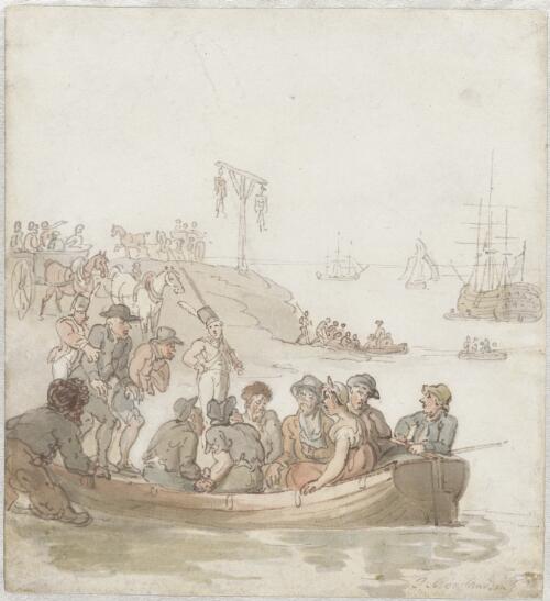 [Convicts embarking for Botany Bay] [picture] / T. Rowlandson
