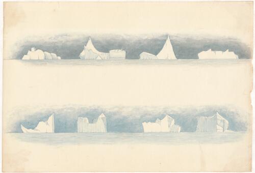 [Icebergs seen on the voyage to Van Diemen's Land] [picture] / [W. Abbott]