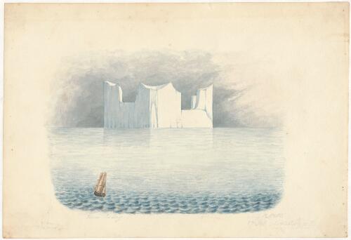 An iceberg sketched from the Calcutta on the voyage to V.D. Land [picture] / [W. Abbott]