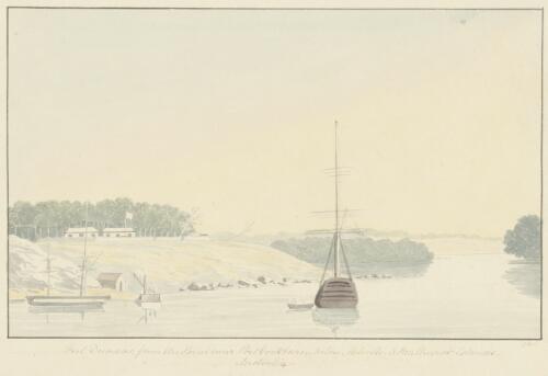 Fort Dundas from the point near Port Cockburn, below Melville & Bathurst Islands, Australia [picture] / C. H.S
