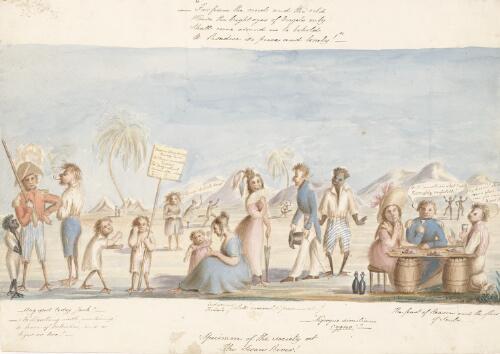 Specimen of the society at the Swan River [picture]
