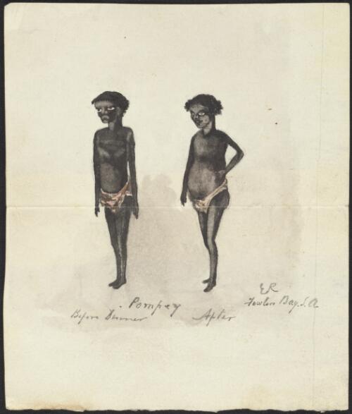 [Comical picture of an Aborigine] [picture] / E.R