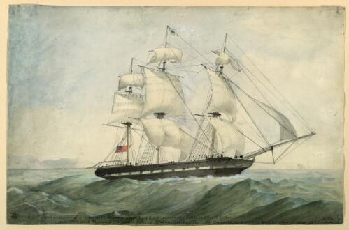 Ship Francis Ridley to Melbourne [picture] / drawn by H. Grattan Guiness