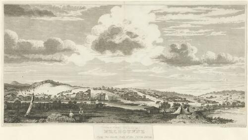 Melbourne from the south side of the Yarra Yarra [picture] / drawn by J. Adamson Esq., engd. by J. Carmichael for R. Clint