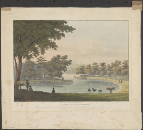 Swan River, 50 miles up [picture] / painted by J.W. [sic] Huggins, engraved by E. Duncan