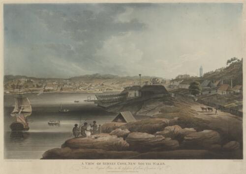 A view of Sydney Cove, New South Wales [picture] / drawn by E. Dayes from a picture painted at the colony, engraved by F. Jukes