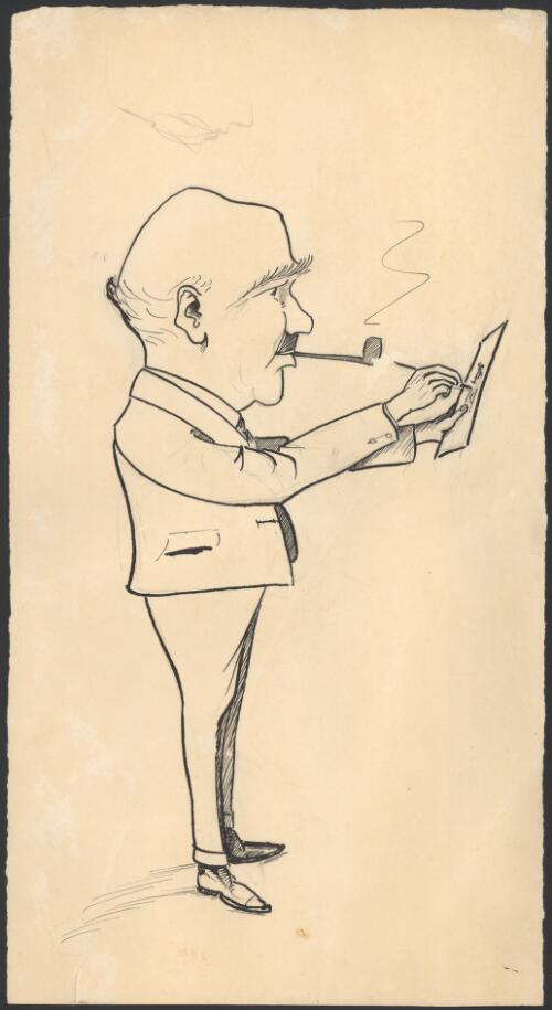 [Caricature portrait of John Henry Chinner] [picture] / [H.W. Chinner]