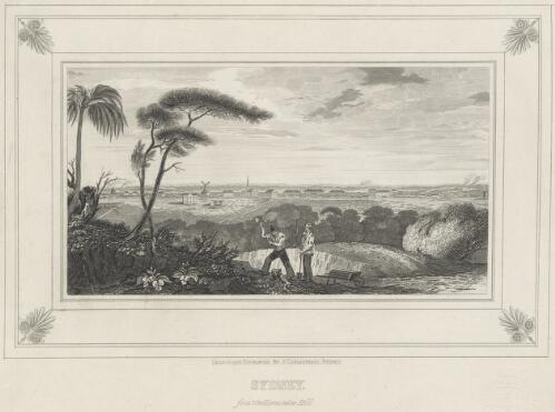 Sydney from Woolloomooloo Hill [picture] / drawn and engraved by J.Carmichael
