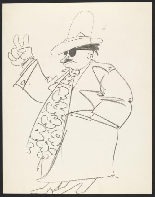 [Caricature portrait of Al Grassby] [picture] / [Larry Pickering]
