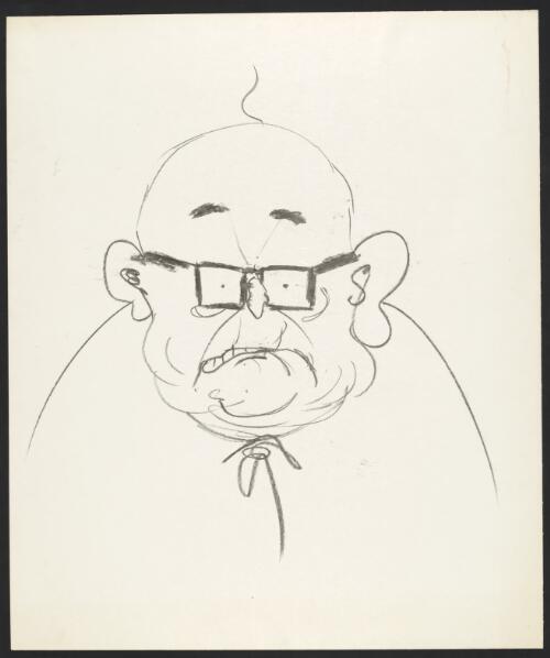 [Caricature portrait of Vince Gair] [picture] / [Larry Pickering]