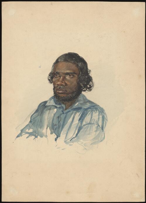 [Portrait of a male Aborigine] [picture]