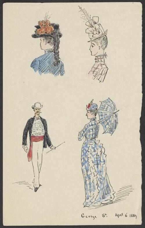[Four drawings of clothes] [picture] / [H.J. Graham]