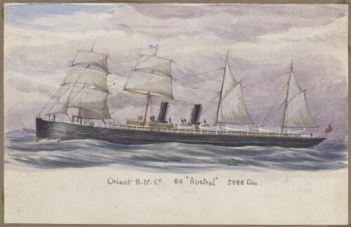 Orient S.N. Co. S.S. Austral, 5588 tons [picture] / [H.J. Graham]