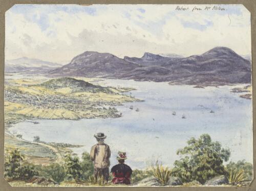 Hobart from Mt. Nelson [picture] / [H.J. Graham]
