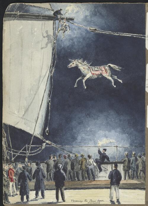 Throwing the dead horse overboard [picture] / [H.J. Graham]